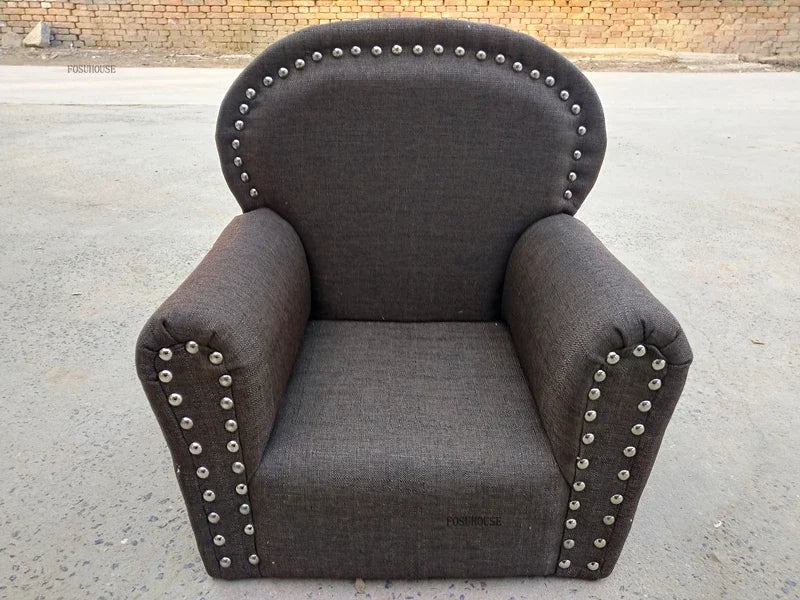 Babysofa-Thron-Dunkelgrau