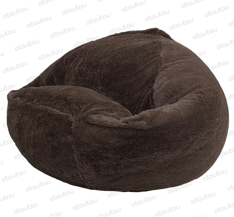 Flauschigem Kaninchenfellsamt-Braun