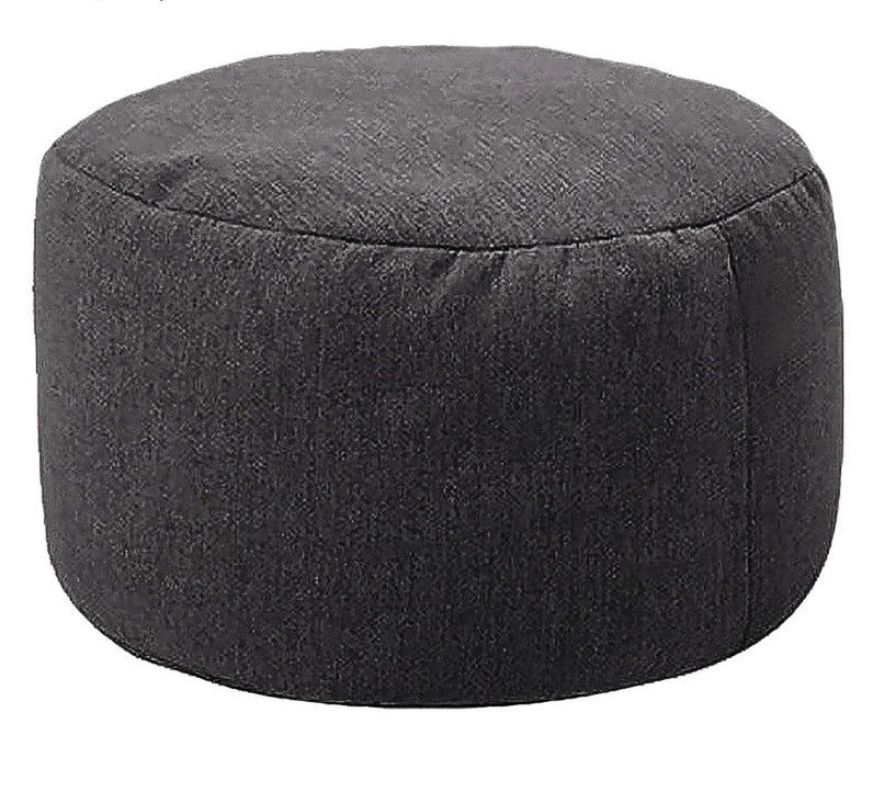 Fußhocker-Sitzsack-Carbon-Grau