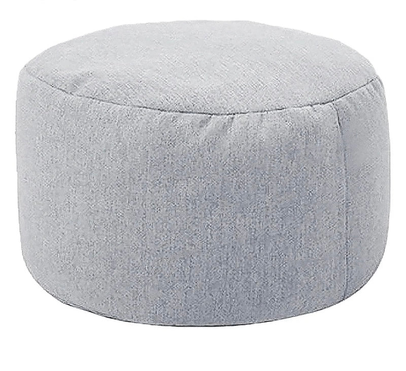 Fußhocker-Sitzsack-Hellgrau