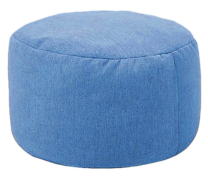 Fußhocker-Sitzsack-Königsblau