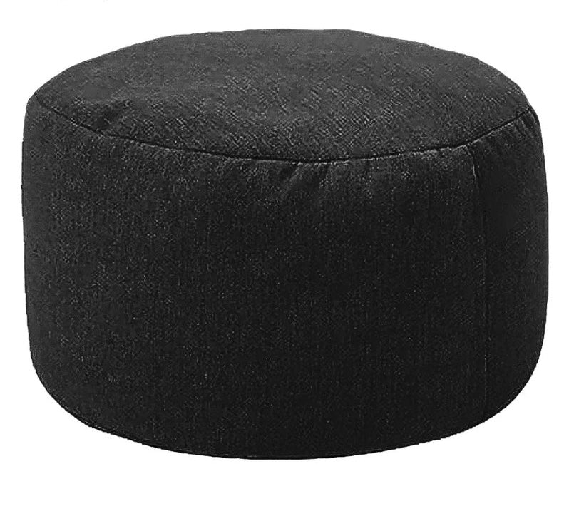 Fußhocker-Sitzsack-Schwarz