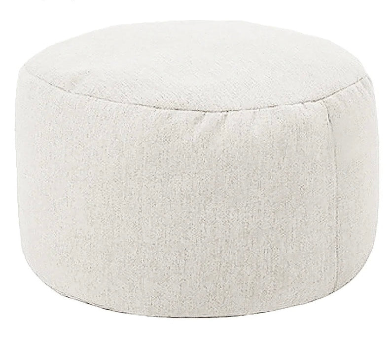 Fußhocker-Sitzsack-Weiß