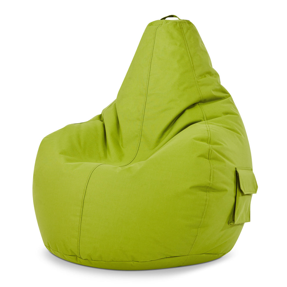 Gaming Sitzsack mit Rückenlehne-Grün