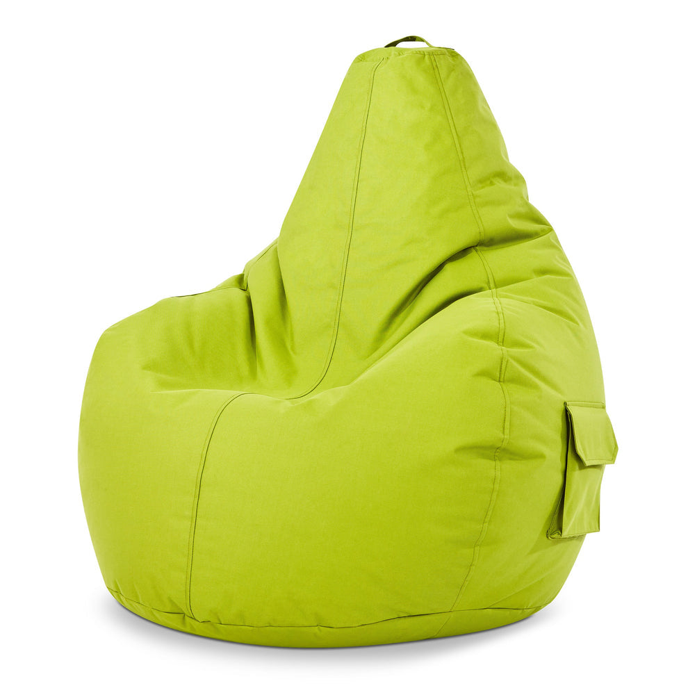 Gaming Sitzsack mit Rückenlehne-Hellgrün