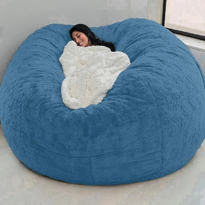 Grauer-Sitzsack-Blau