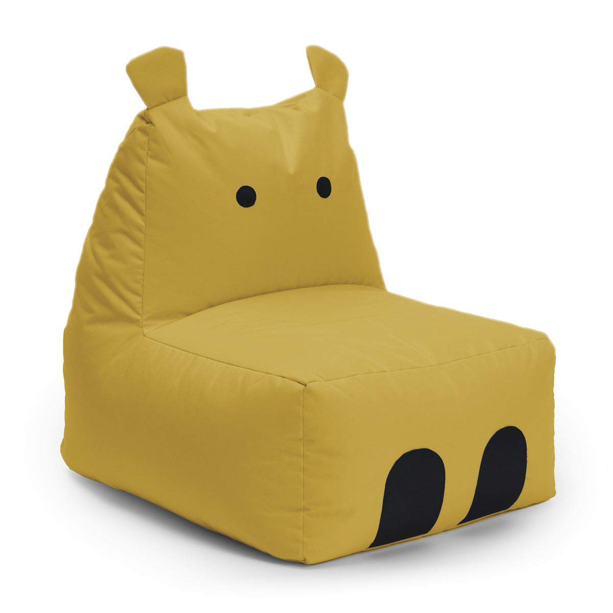 Kindersitzsack Hippo-Gelb