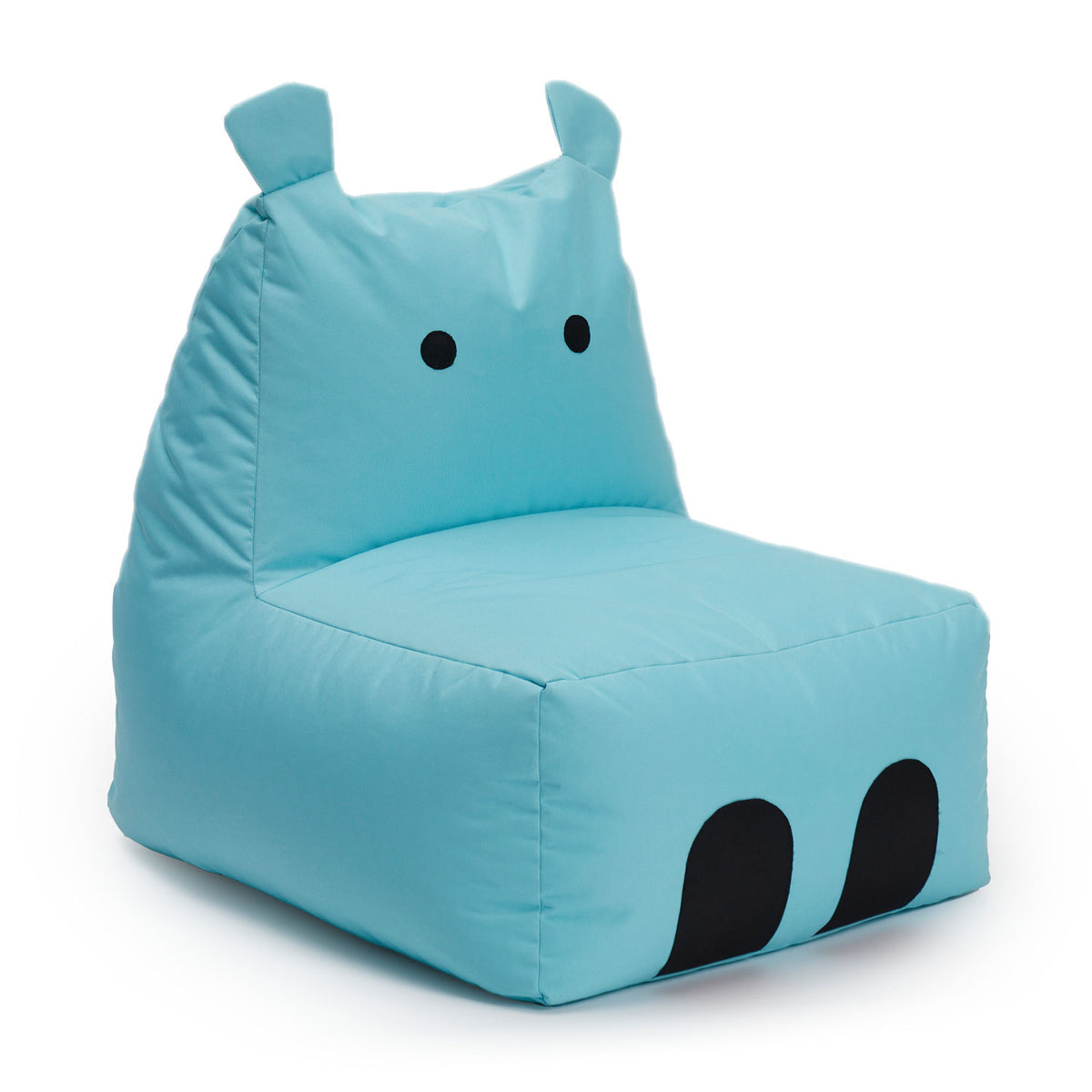 Kindersitzsack Hippo-Türkis