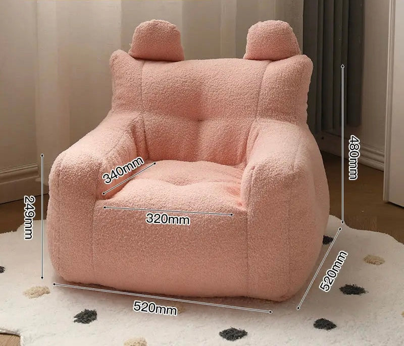 Kindersizusäcke von 4-6 Jahren-rosa-lammfell