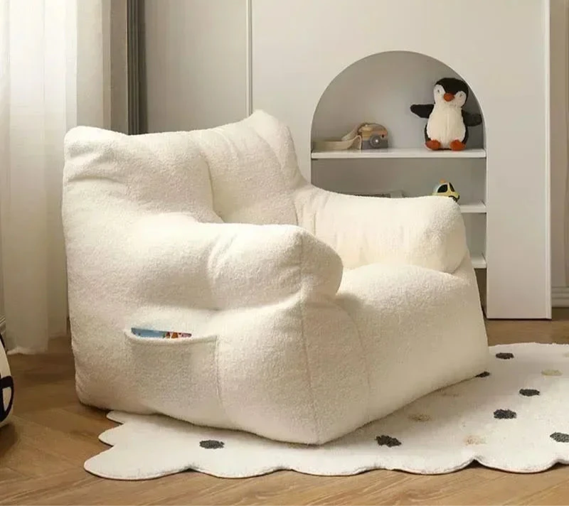 Kindersofa-Weiss (Baumwolle)