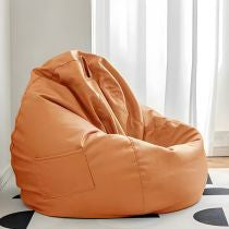 Kunstleder-Sitzsack Orange