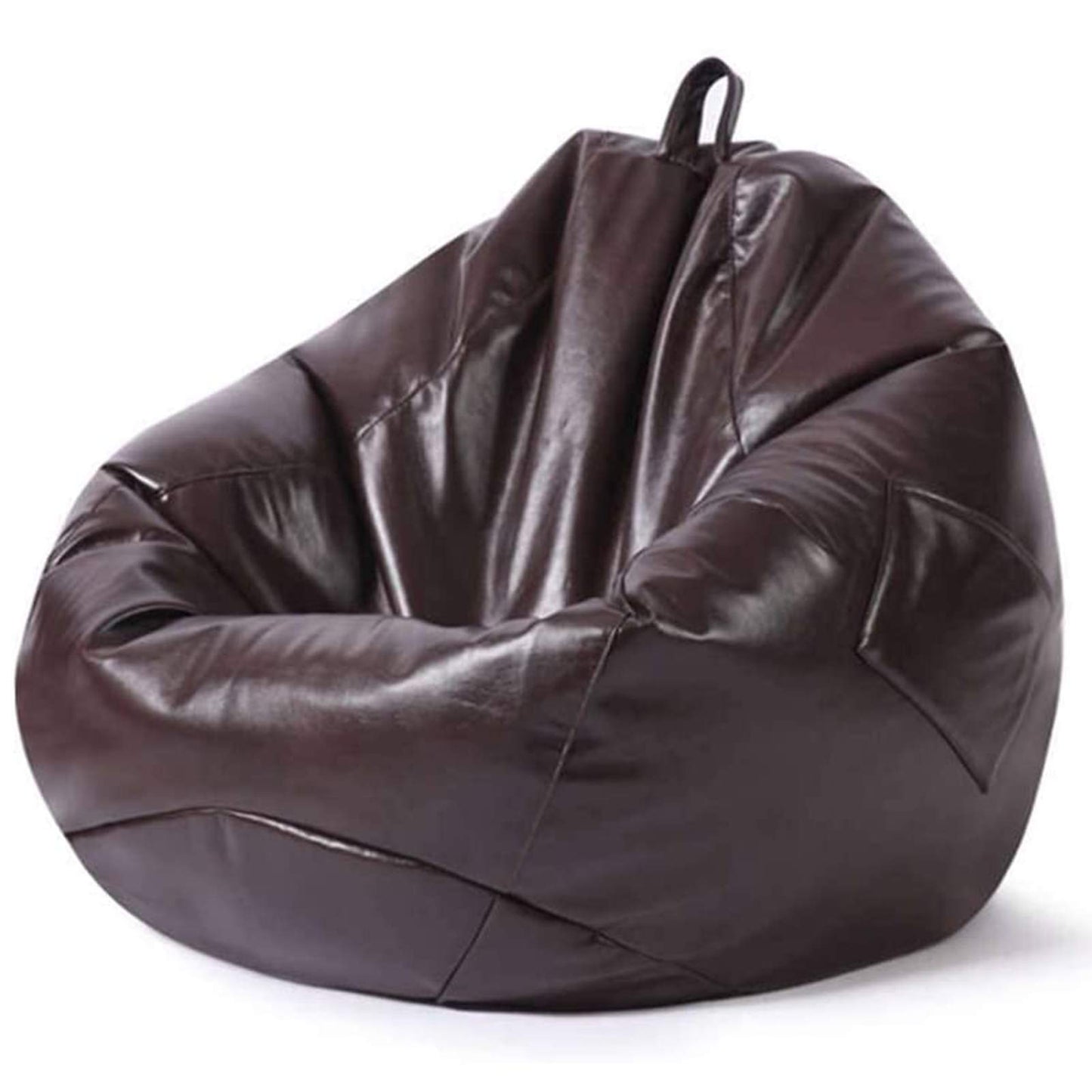 Kunstleder-Sitzsack braun