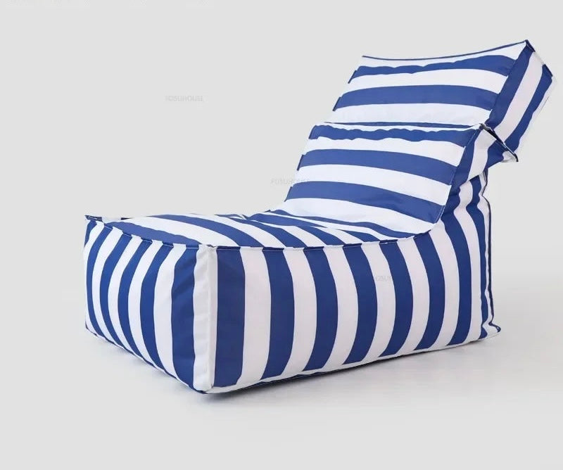 Outdoor Sitzsack / Garten Sitzsack-Blau Streifen