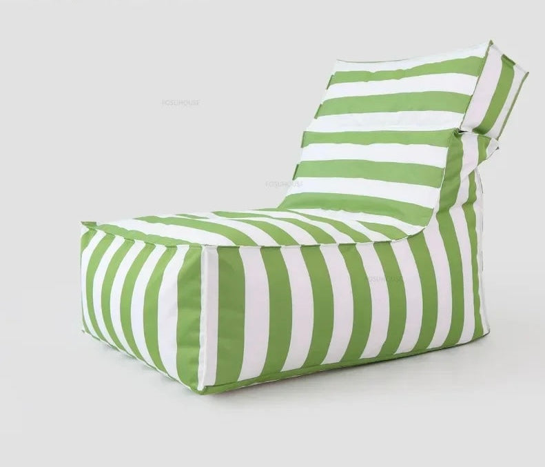 Outdoor Sitzsack / Garten Sitzsack-Grün Streifen