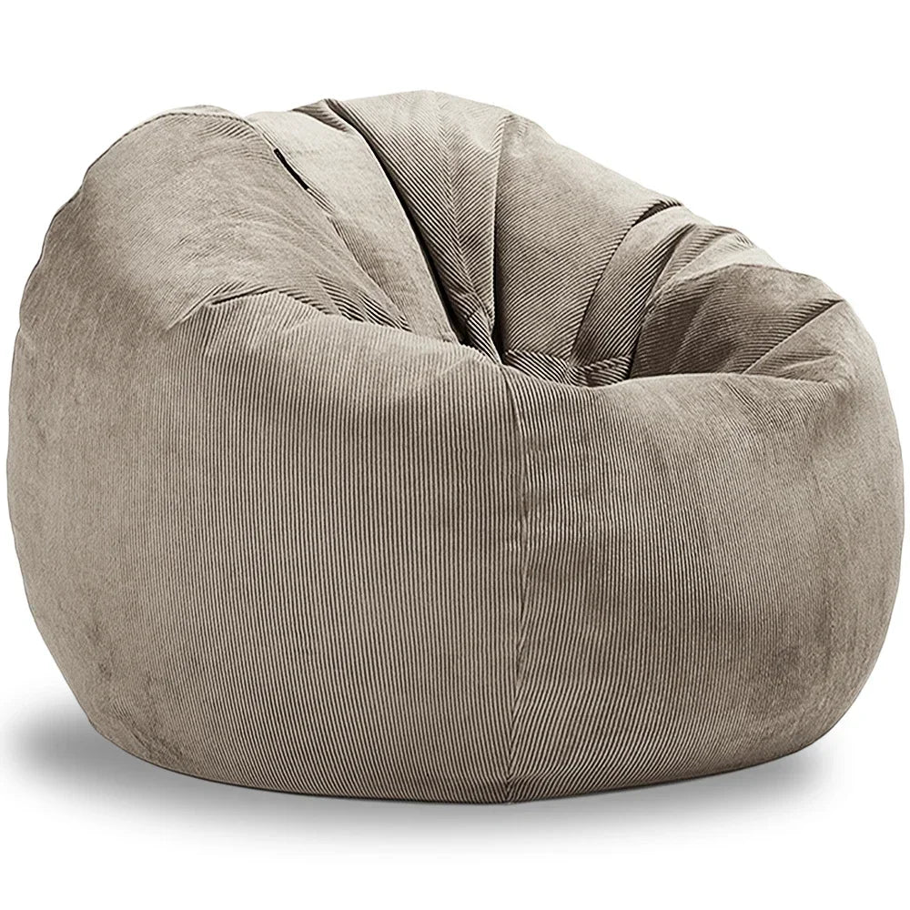 Outdoor Sitzsack aus Cord-hellkaki
