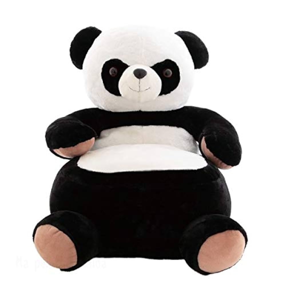 Plüsch-Kindersitzsäcke-Schwarz-Bär