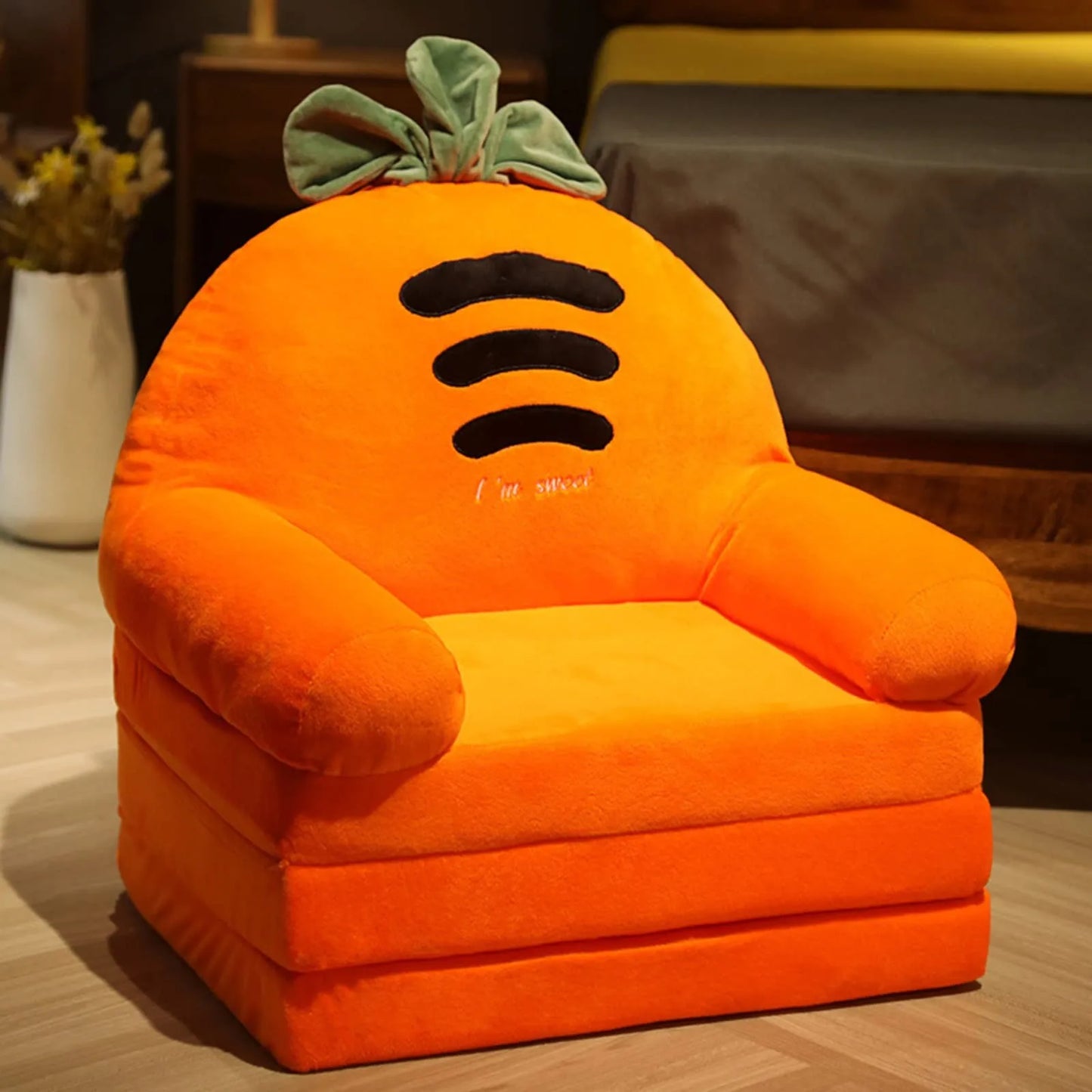 Plüschsofa für Kinder-Orange