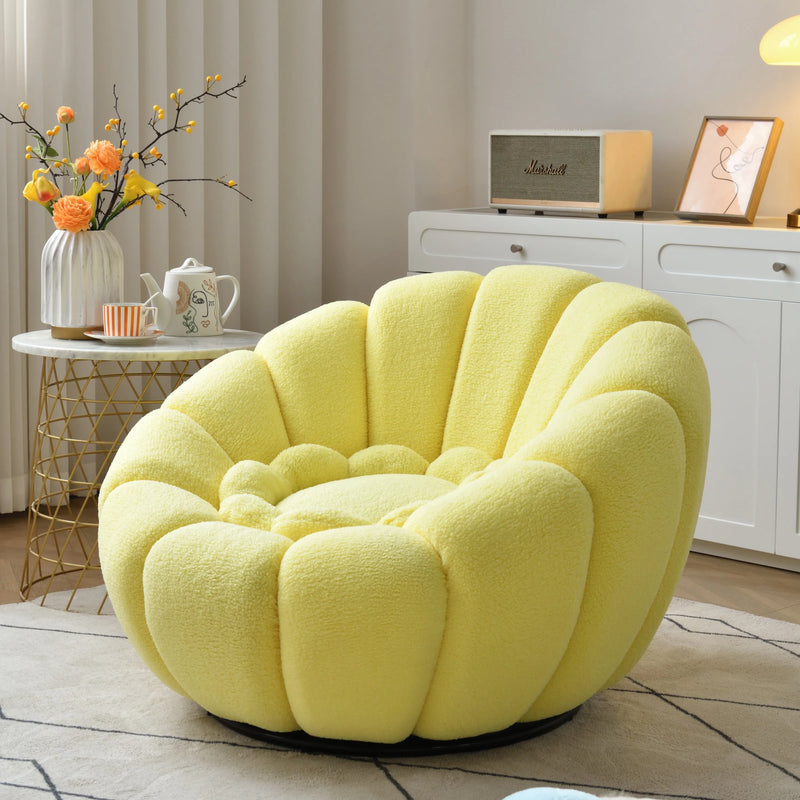 Riesiges Puff-Sofa - Gelb