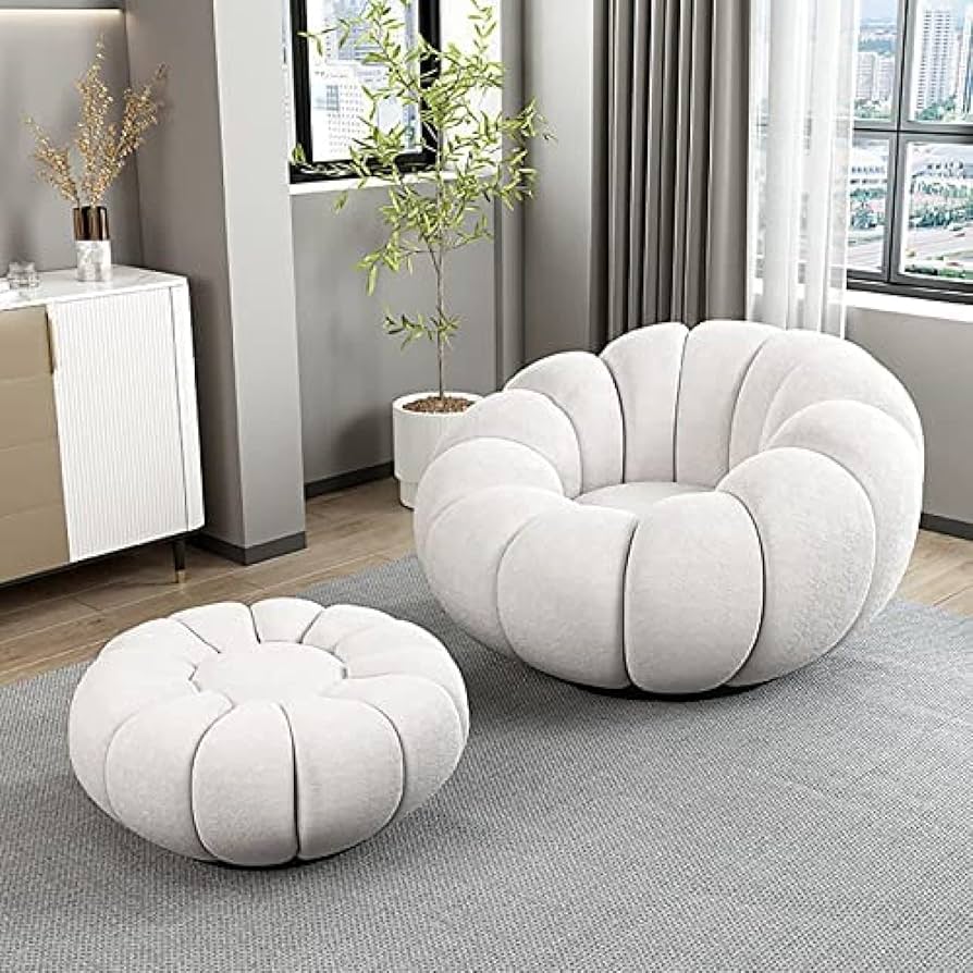 Riesiges Puff-Sofa - Weiß