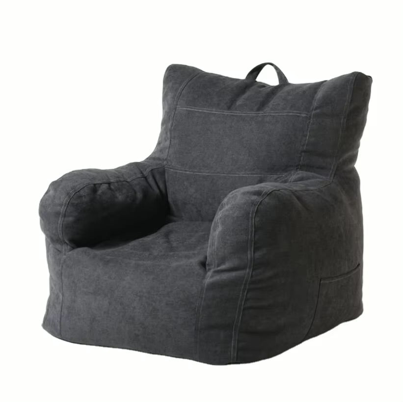 Sitzsack-Sofa-dunkelgrau