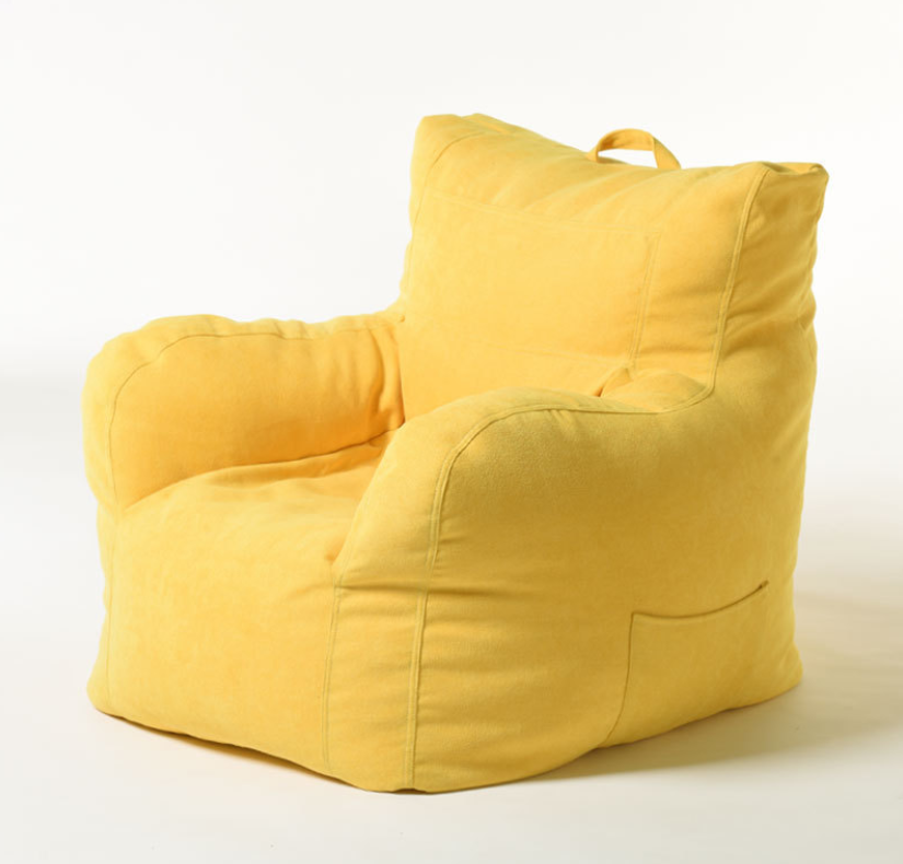 Sitzsack-Sofa-gelb