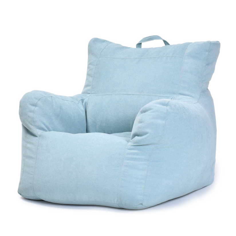 Sitzsack-Sofa-hellblau