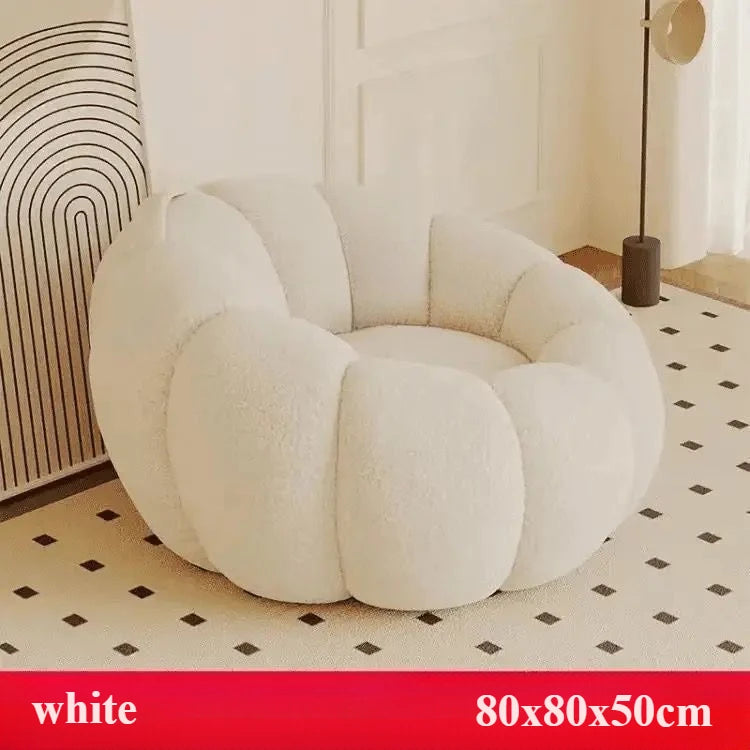 Sitzsack-Wohnzimmer-Weiß