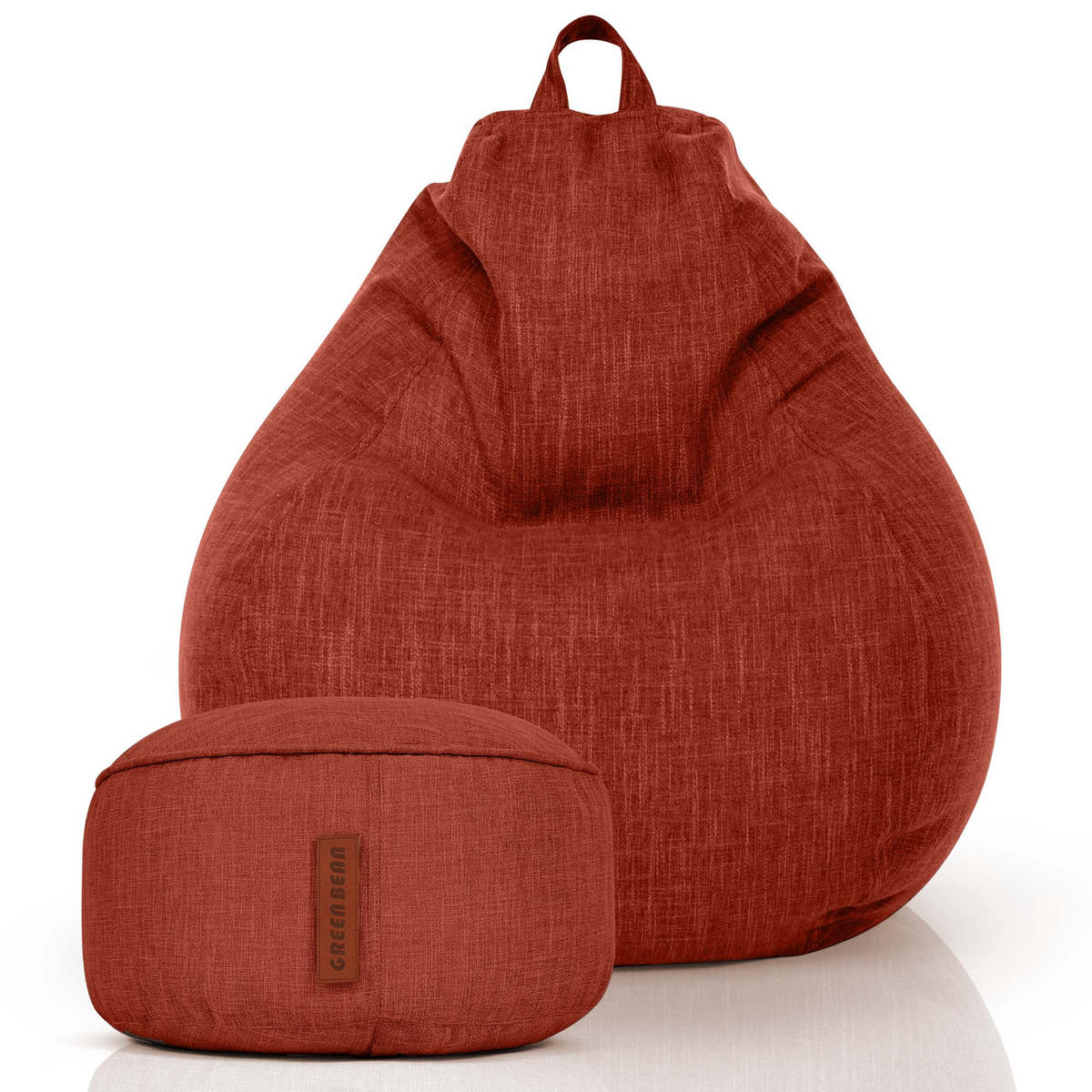 Sitzsack Bauwelle-Rot