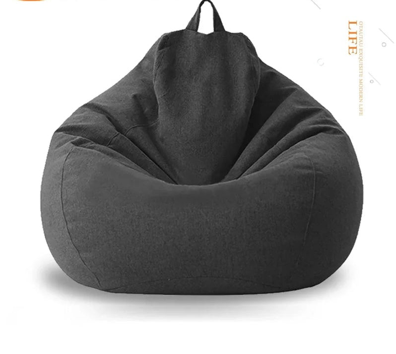 Sitzsack aus Baumwolle-Carbongrau