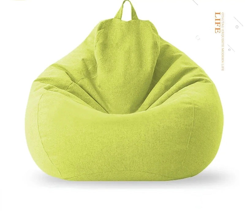 Sitzsack aus Baumwolle-Grün