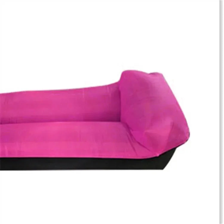 Sitzsack outdoor / Sitzsack tragbar-Schwarz-Rosa-red