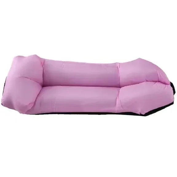 Sitzsack outdoor / Sitzsack tragbar-Schwarz und Rosa