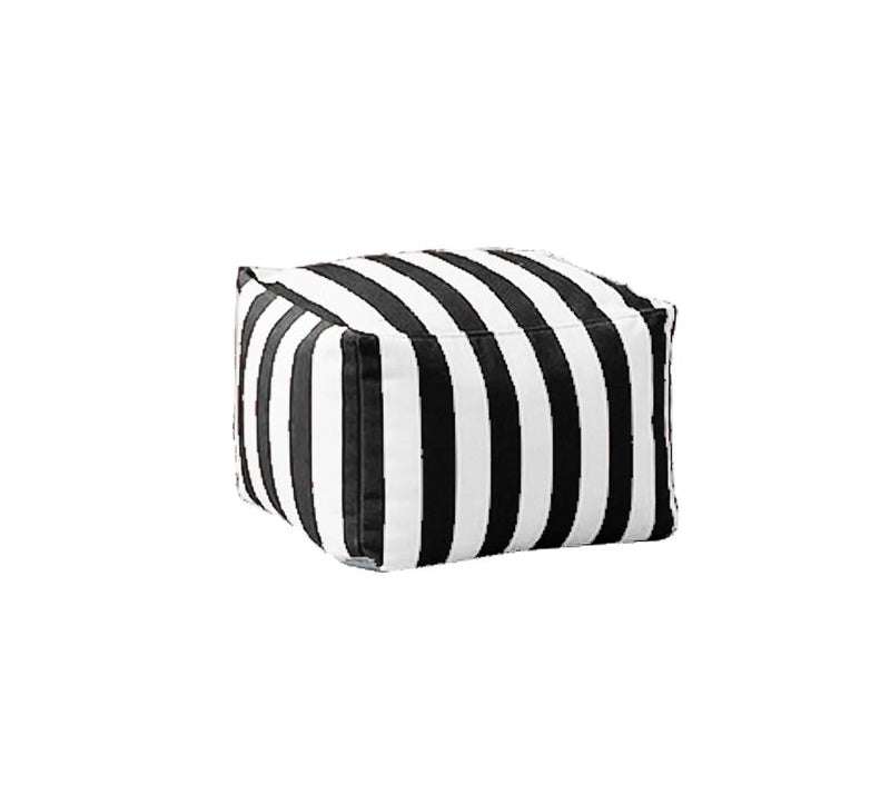 Sitzsackbezug für Outdoor-Hocker-Schwarz