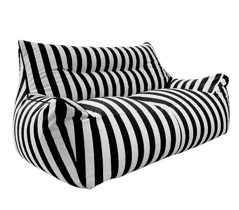 Sitzsackbezug für Outdoor-Sofa-Schwarz