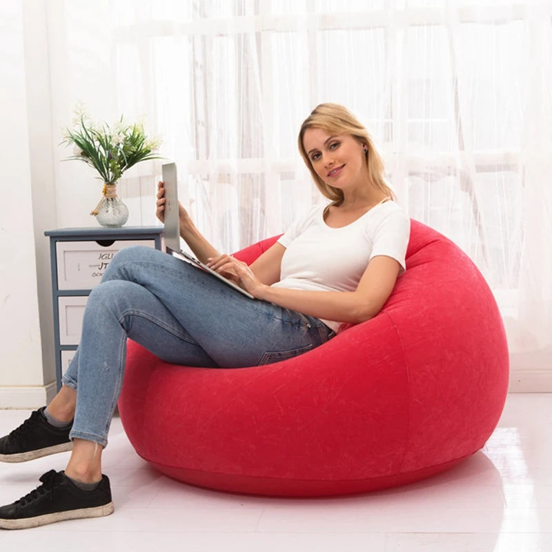 Superkomfortables aufblasbares Sofa Outdoor-Rot