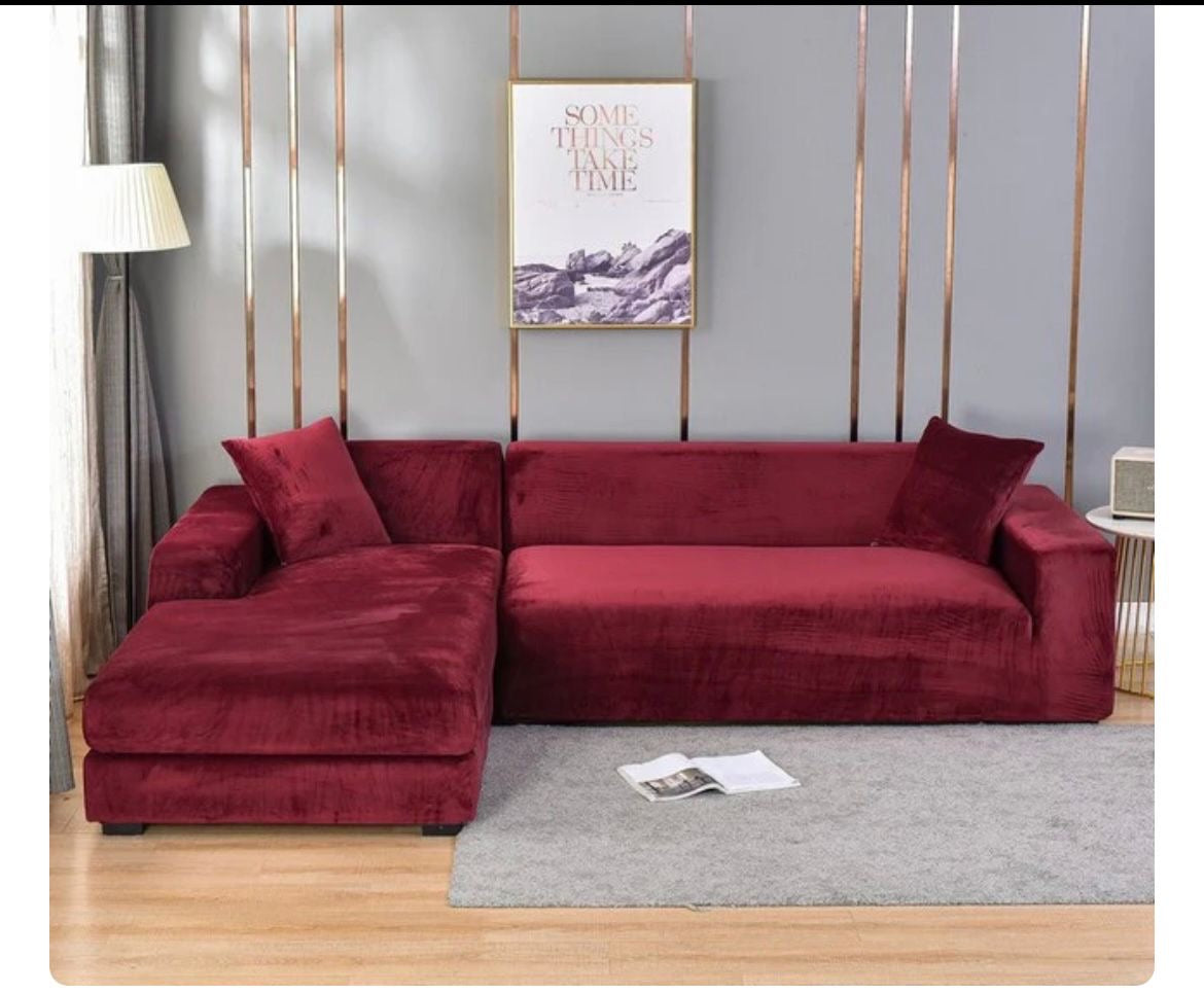 CouchElegantes-Rahmenloser-Rot