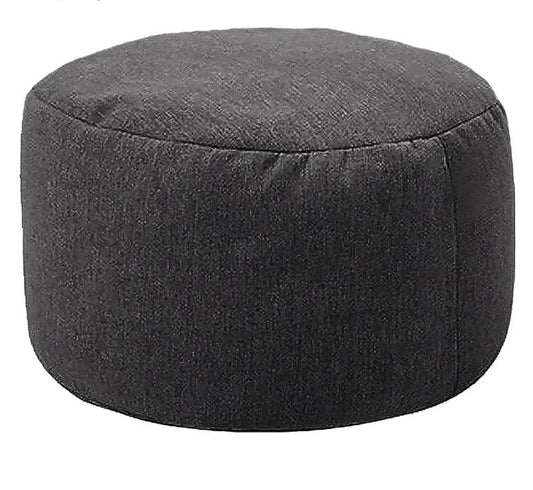 Fußhocker-Sitzsack-Carbon-Grau