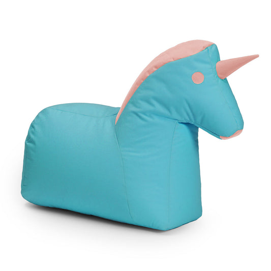 Kindersitzsack Einhorn-Türkis 