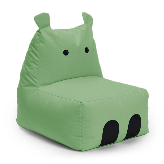 Kindersitzsack Hippo-Grün 