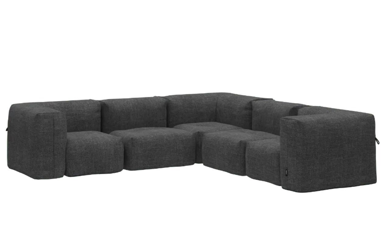 Kirra Schwarz-SACKit - Soft 5-Sitzer Ecksofa