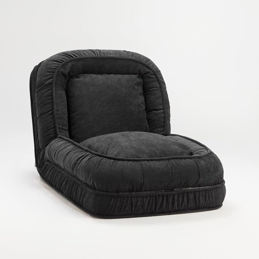 Moderner-Lazy-Sitzsack Schwarz