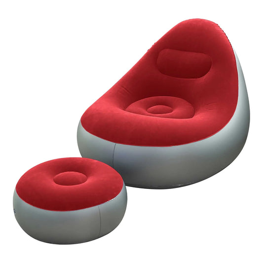 Outdoor Sitzsack-Rot-Beige 