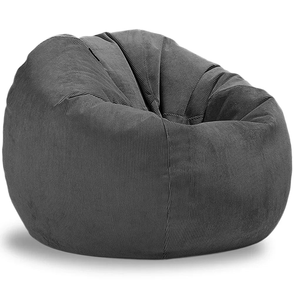 Outdoor Sitzsack aus Cord-dunkelgrau