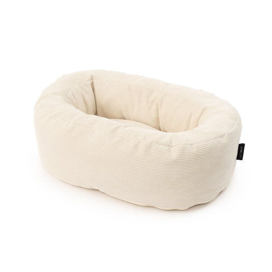 Plüsch-Katzenbett-Cremeweiß 