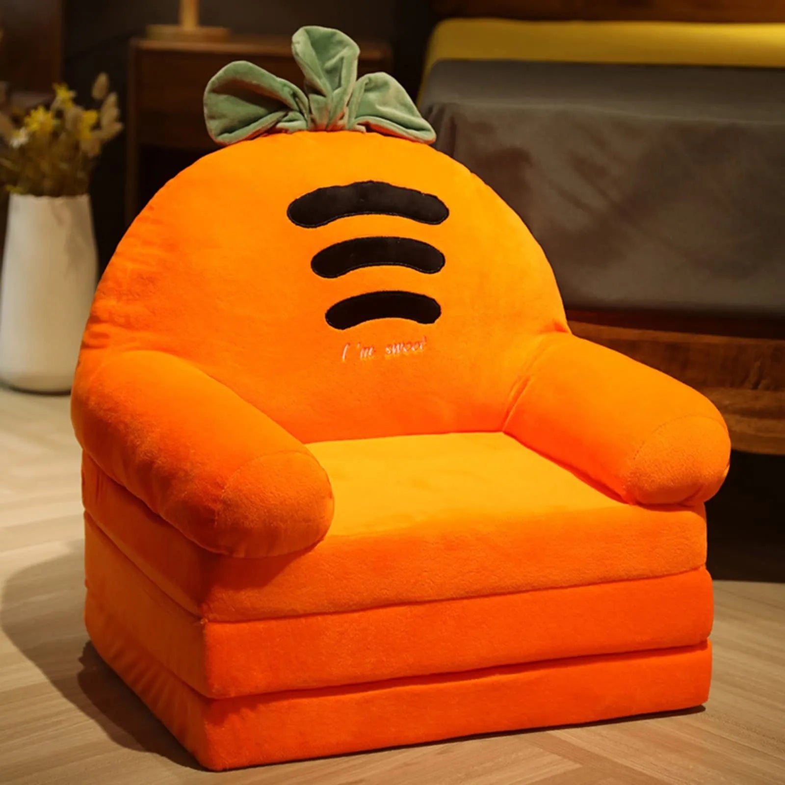Plüschsofa für Kinder-Orange