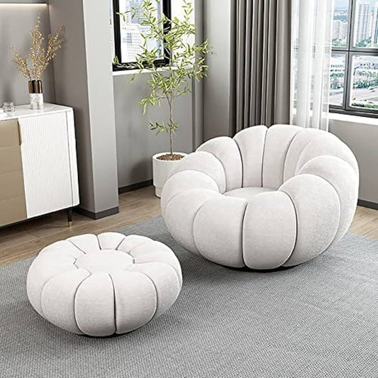 Riesiges Puff-Sofa - Weiß