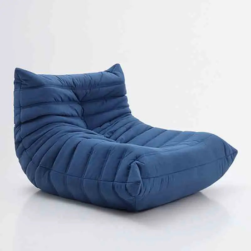 Sitzsack-Lesy-Baumwollfaser-Blau