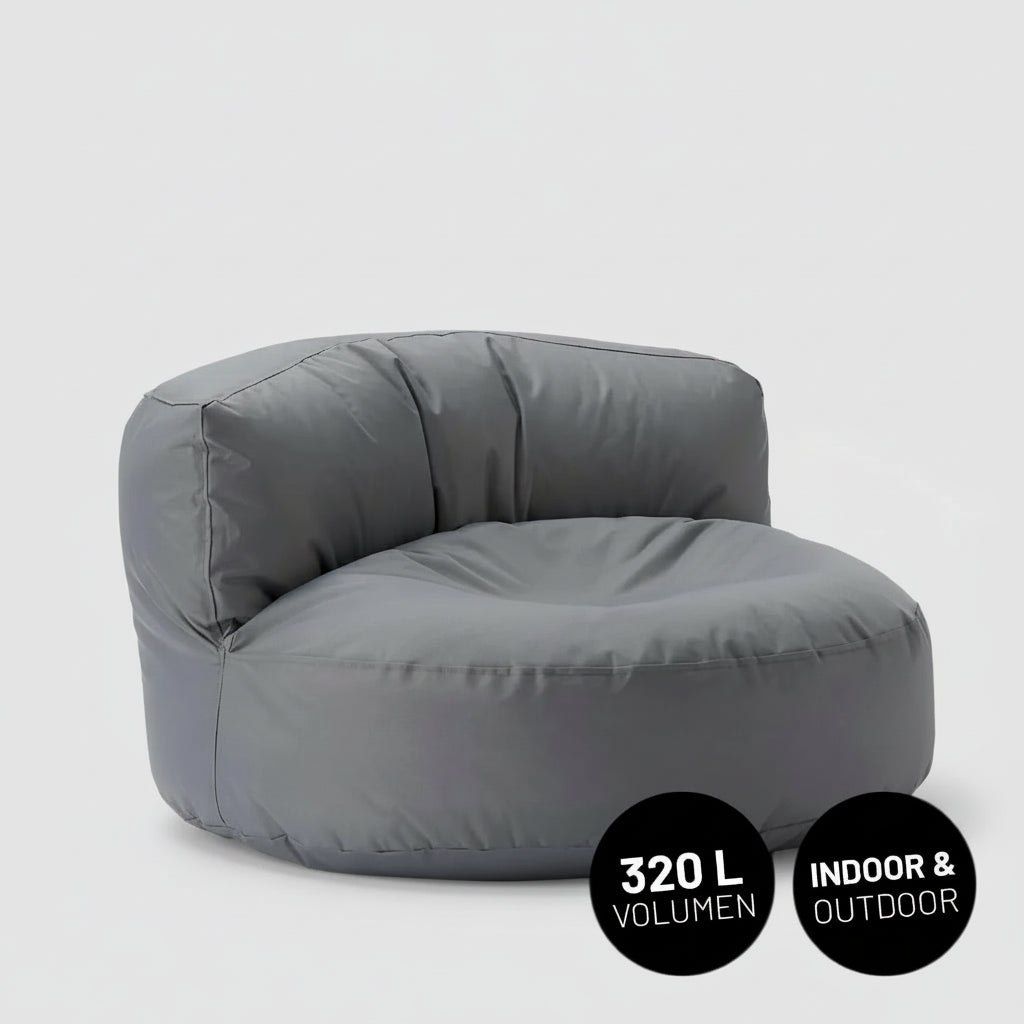Sitzsack-Lounge Sofa-Grau-3