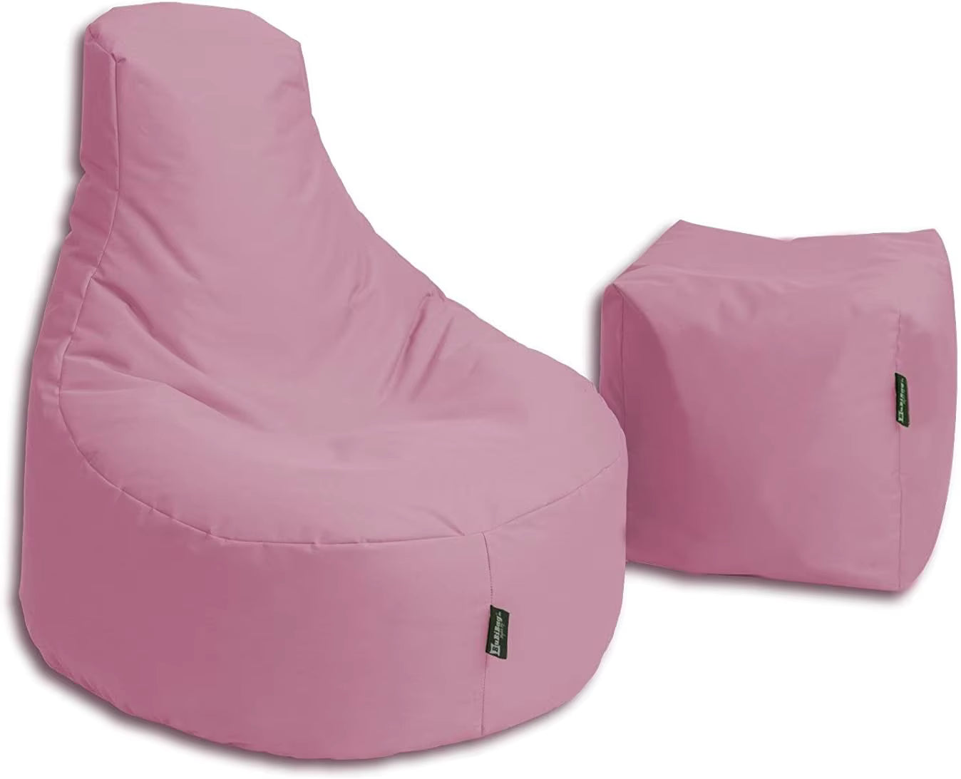 Sitzsack-Sessel Lounge-Set mit Kissen-Rosa
