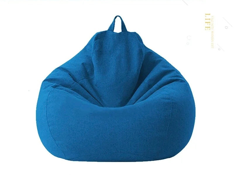 Sitzsack-Wohnzimmer-Blau
